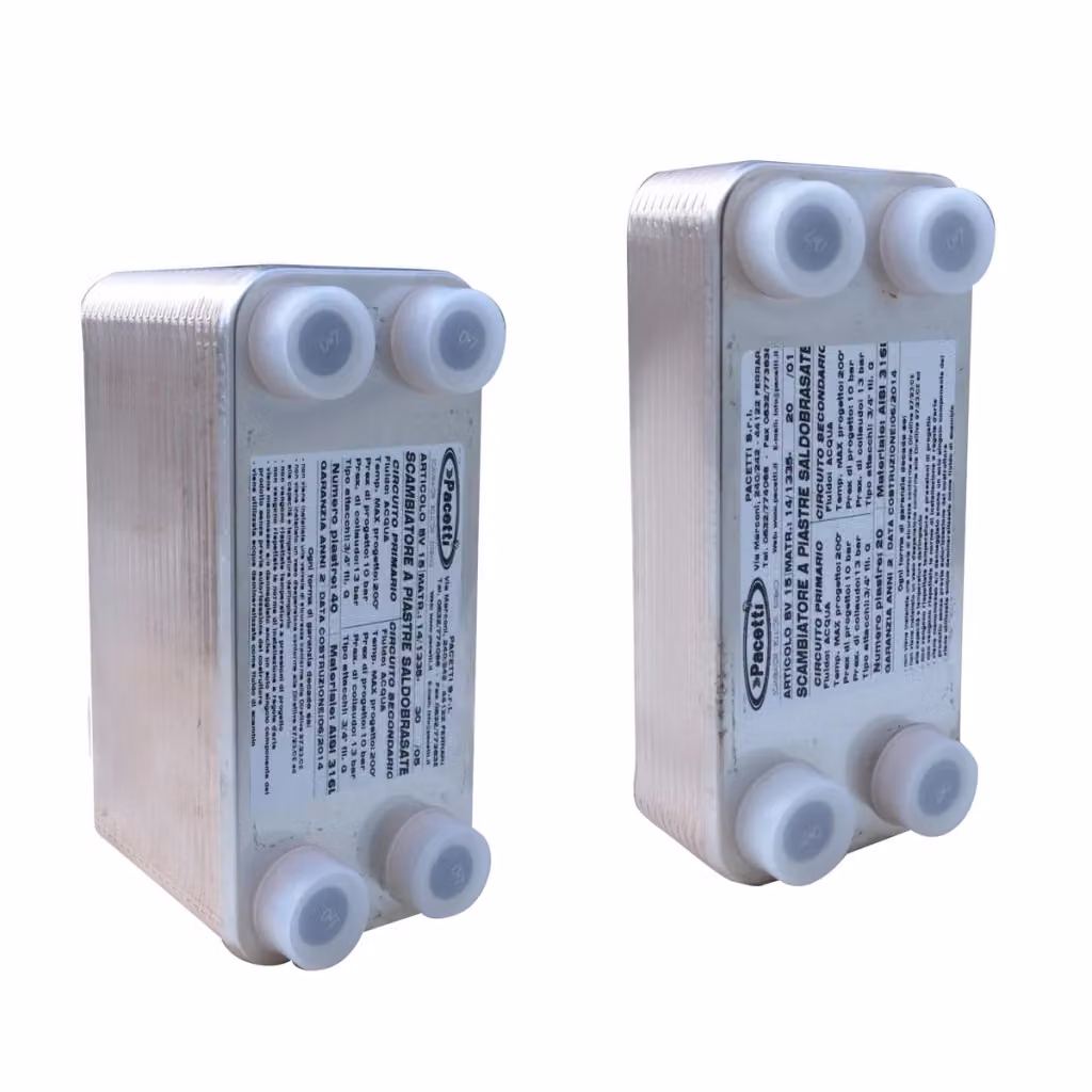 Scambiatore di calore a piastre saldobrasato DianFlex in acciaio inossidabile color argento (-10°/+90°) – 2