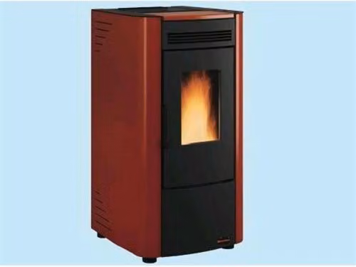 Stufa a pellet Nordica Ketty 6 Nord, colore rosso, L: 45 cm, P: 50 cm, H: 88 cm