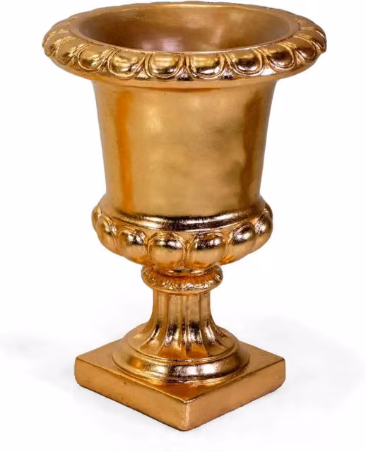 Portavaso resina oro cm ø46,5h63,5