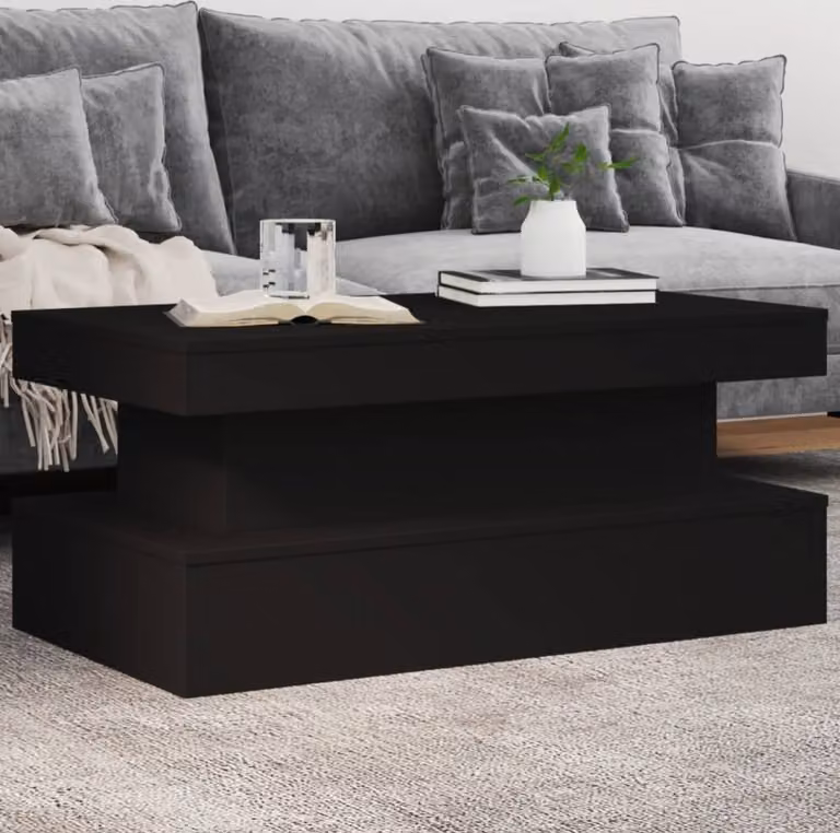 Maison Exclusive - Tavolino con luci LED Nero 90x50x40 cm