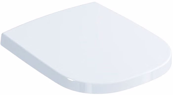 Sedile WC Ideal Standard SOFTMOOD con rivestimento, cerniere in acciaio inox bianco, con chiusura ammortizzata