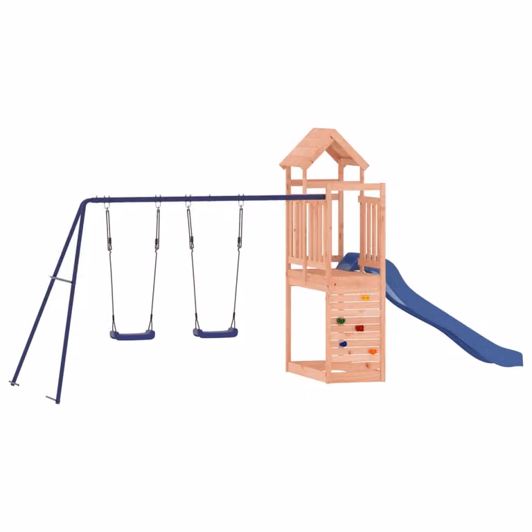 Set da Gioco da Esterno in Legno Massello di Douglas