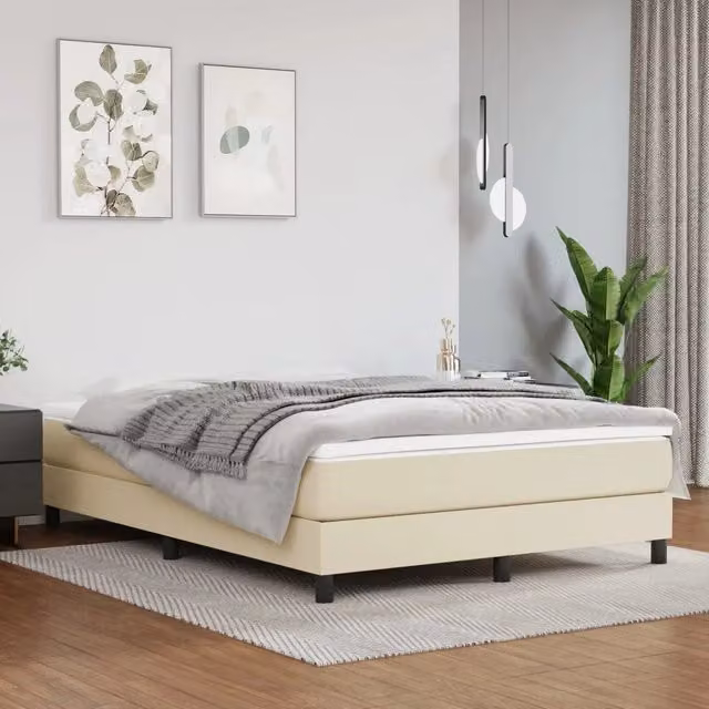 Materasso a Molle Insacchettate Media Crema 140x200x20 cm 347804