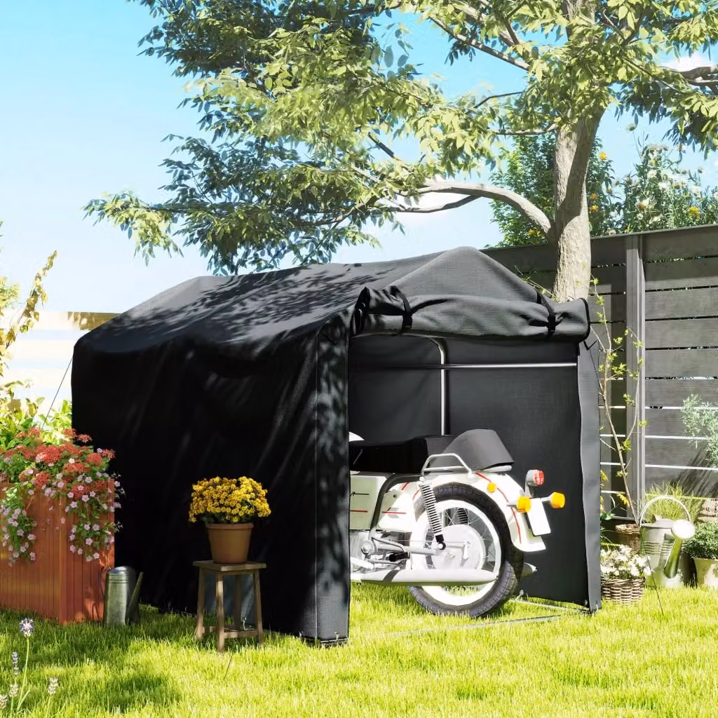 Tenda Garage Giordanoshop con Ingresso Avvolgibile, Grigia, L: 220 cm, P: 157 cm, H: 165 cm – 2