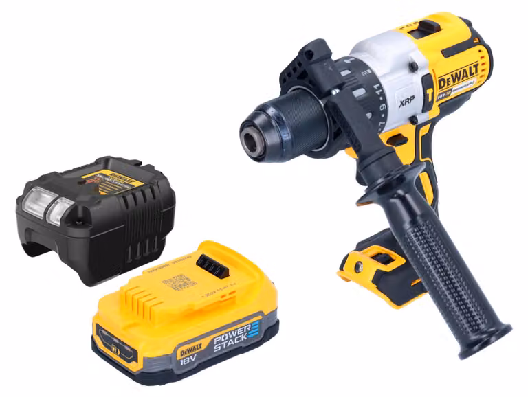 Trapano a percussione a batteria DeWalt DCD 996 E1 18 V 95 Nm senza spazzole + 1x batteria Powerstack 1,7 Ah + caricatore