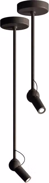 Plafoniera a sospensione KDLN Bird in metallo nero con luce LED regolabile e luce calda