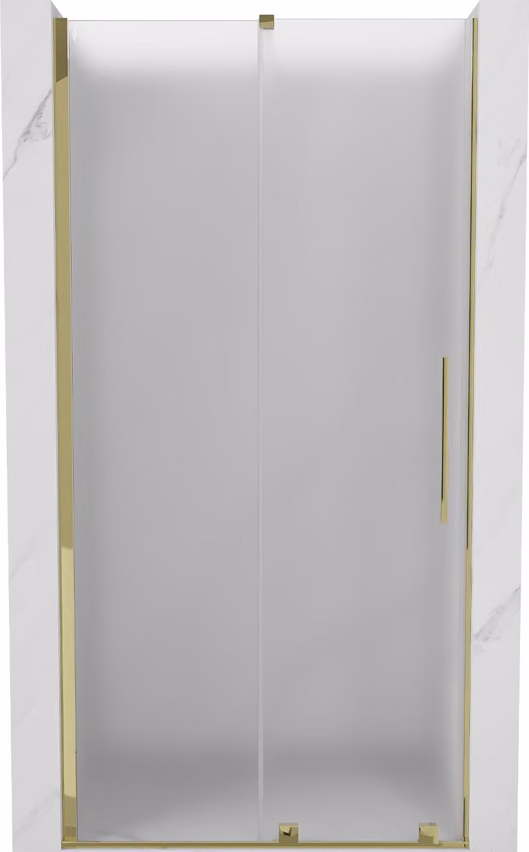 Mexen Velar porta doccia scorrevole 90 cm, brina, oro - 871-090-000-31-50