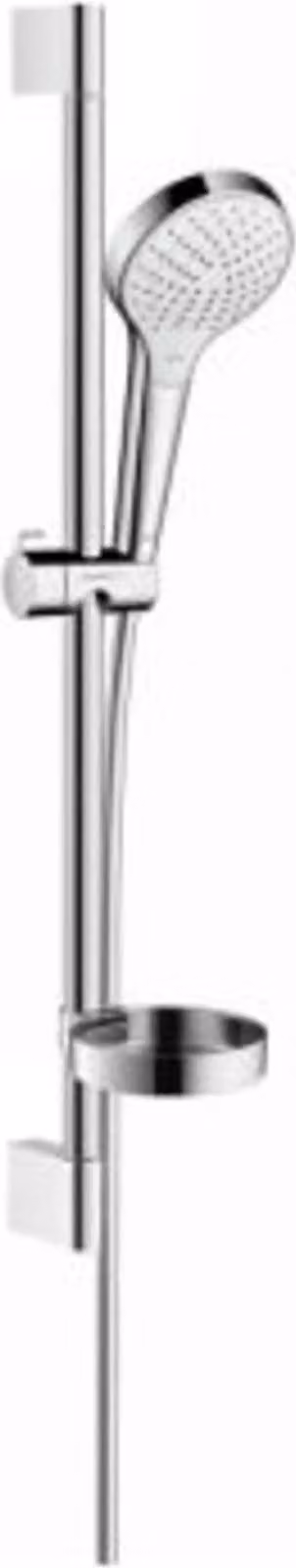 hansgrohe Croma Select S set de douche Vario avec barre de douche de 65 cm et porte-savon, blanc/chrome, 26566400, 26566400