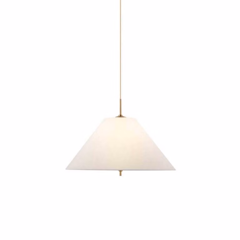 Globen Lighting Lampada a sospensione IRIS, dimmerabile, Crema / Ambra, Soggiorno / Sala da pranzo, Tessuto / Stoffa / Seta, Vintage, Lampada a sospensione