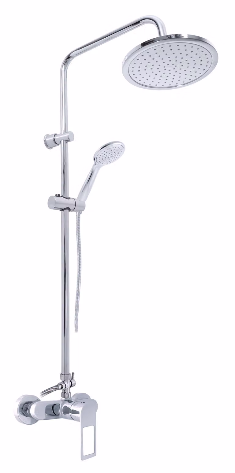 Slezák-RAV Miscelatore per doccia NIL con soffione e doccetta, Colore: cromo, Dimensioni: 150 mm
