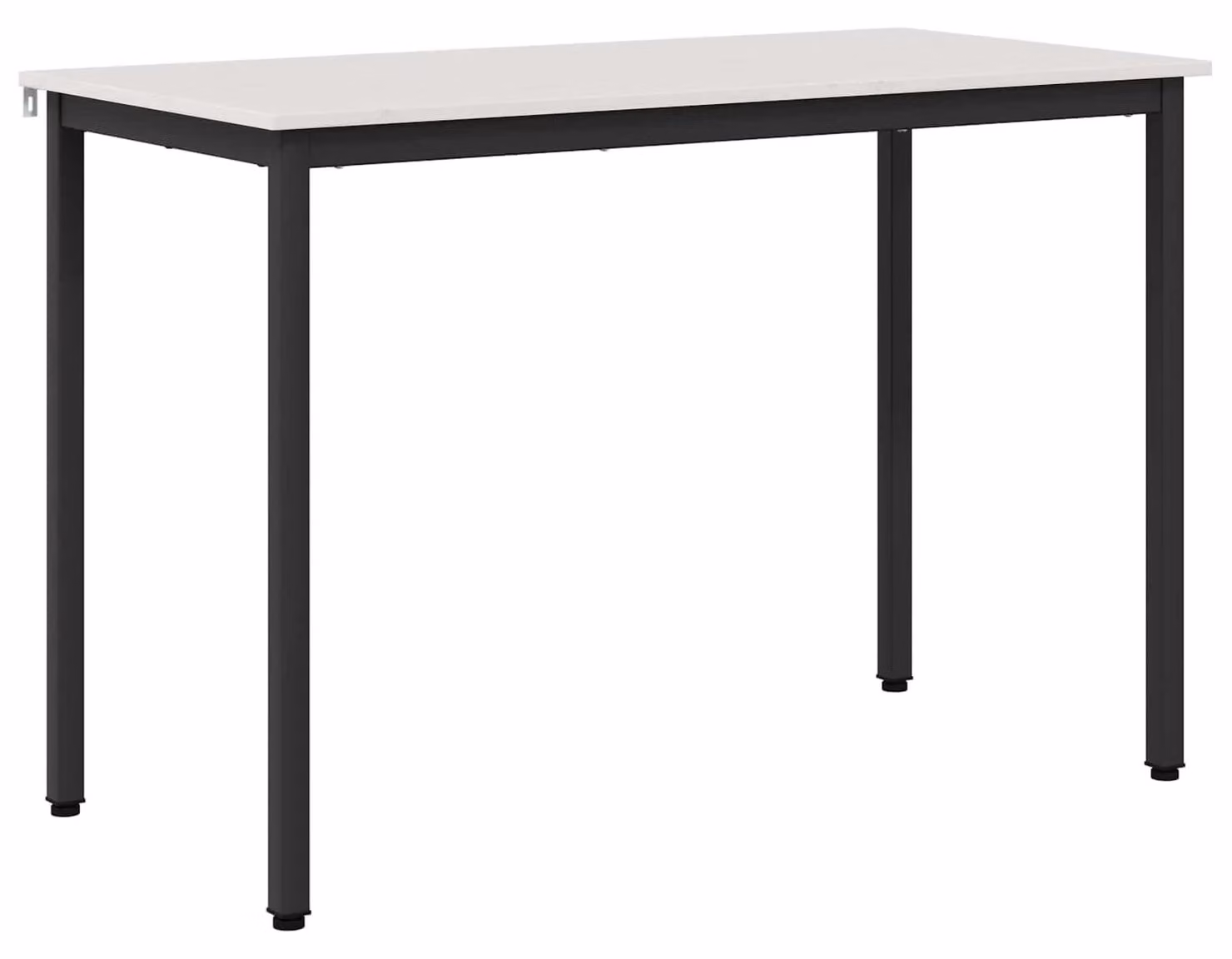 Tavolo da pranzo bianco in legno massello, dimensioni 110 x 55 x 75 cm