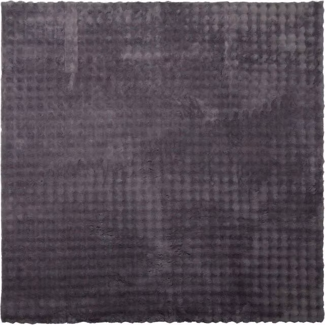 Tappeto a zone SIROLO Antracite 200 x 200 cm in Poliestere moderno e lavabile