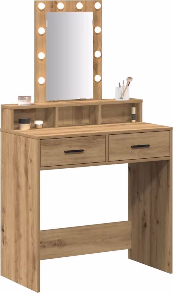 Tavolo da Trucco Marrone 79 x 41 x 140 cm Legno multistrato