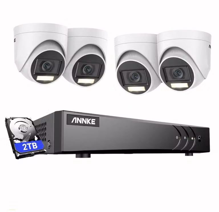 Sistema di sicurezza - Set di telecamere di sorveglianza - Sistema di videosorveglianza (CCTV) - Sistema di telecamere - Registratore a 16 canali