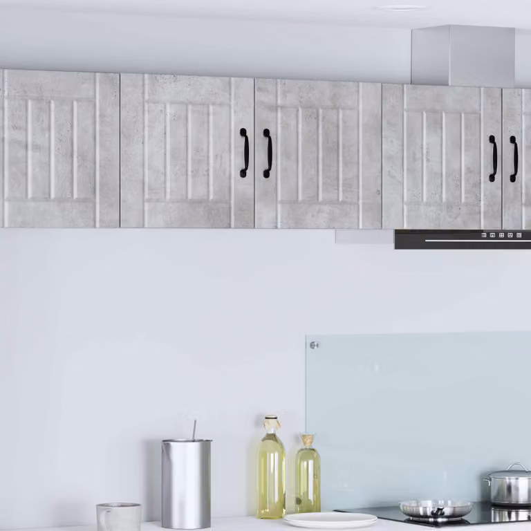 Armadietto a muro moderno vidaXL LUCCA Grigio, L 80 x P 31 x H 40 cm