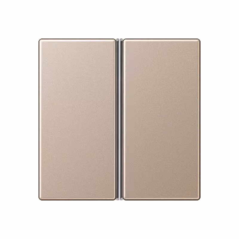 Jung A402TSACH Set di pulsanti doppio, completo, color champagne