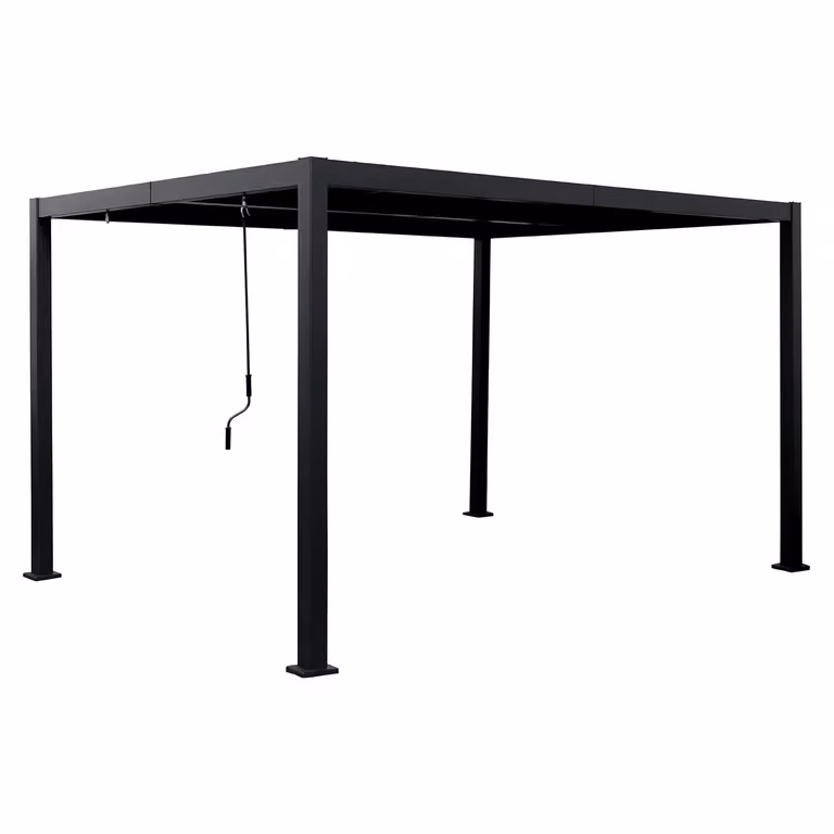 Pergola in Alluminio Casa Collection Sirio Grigia con Alette Regolabili 3x4 m