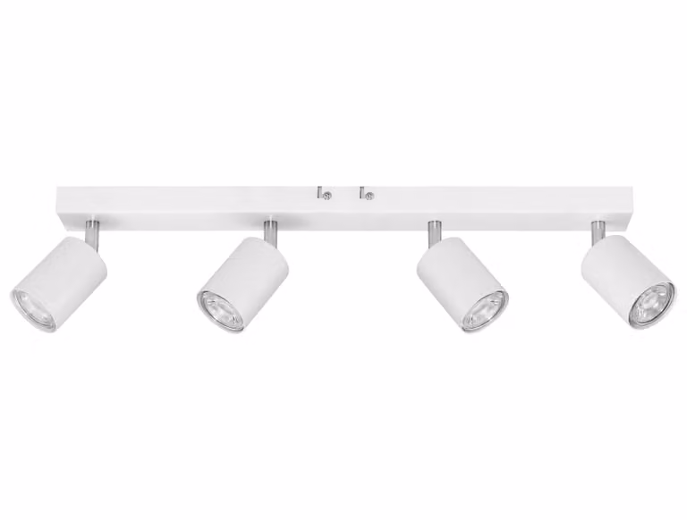 Plafoniera GU10 con cerniera - 4 ganci bianco