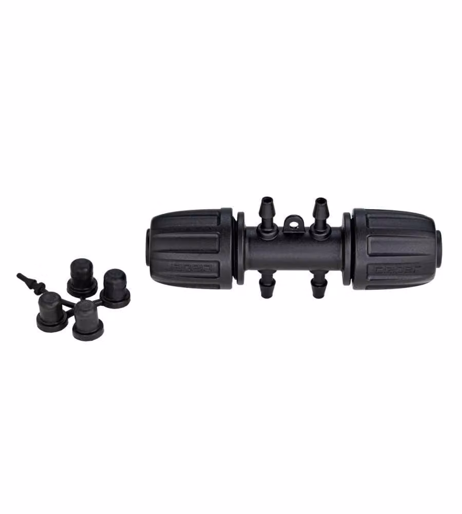 Claber Raccordo 1/2" - 4 uscite da 1/4"