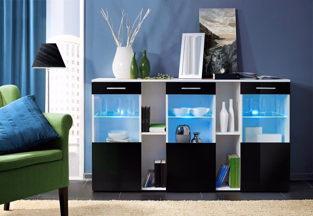 Kommode Designer Sideboard Holz Wohnzimmer Modern Designer Möbel