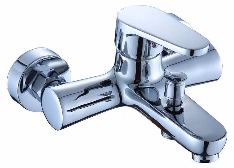 DP Armaturen SALA-0004: Miscelatore monocomando per bagno/vasca da bagno, colore argento