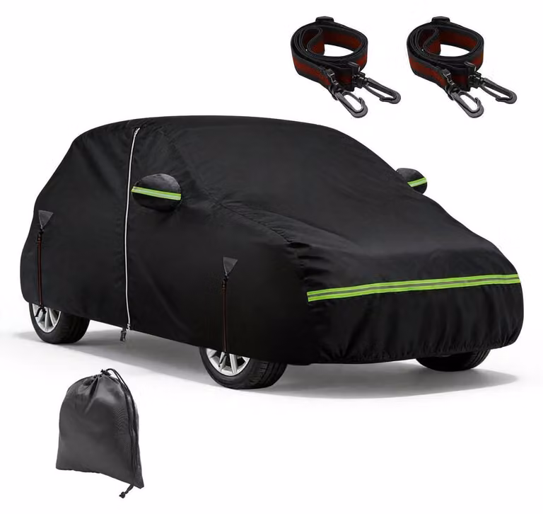 Copertura impermeabile per auto a 6 strati, adatta per VW Polo MK5 MK6 dal 2009 al 2026, con cerniera