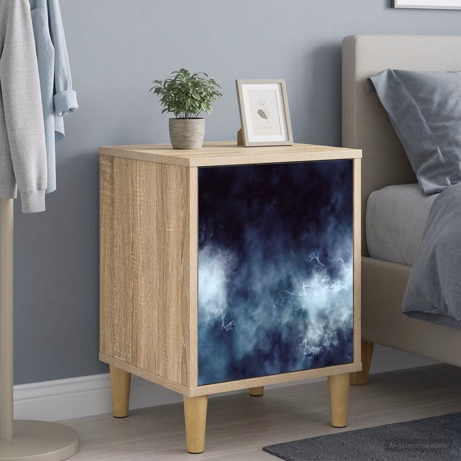 Set di 2 Armadi da Notte vidaXL RAALTE in Rovere Sonoma, L 36 cm x P 33 cm x H 50 cm