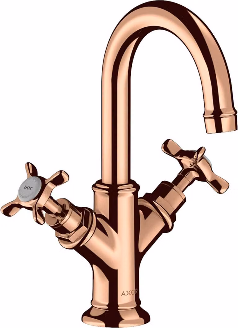 hansgrohe AXOR Montreux mitigeur lavabo 2 poignées 160, vidage rapide, pour lavabo, 16505300, 16505300
