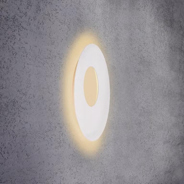 Escale Applique da parete a LED Blade Open, dimmerabile, Bianco / Opale, Soggiorno / Sala da pranzo, Alluminio, Moderno, Applique a LED