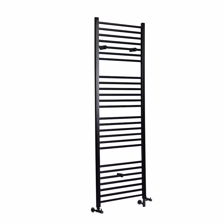 Scaldasalviette Misto Piatto - Termoarredo Bagno Nero - 1800 x 400mm - 610W - Nox