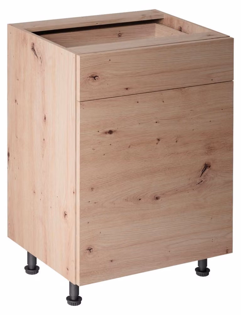 Mobile base con cassetto VALEN 1 - larghezza 60 cm, rovere artigianale