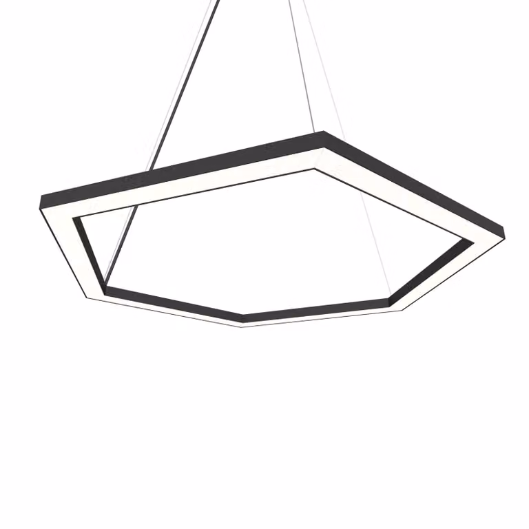 Lampada A Sospensione Esagono D60 Monocolore Opaca