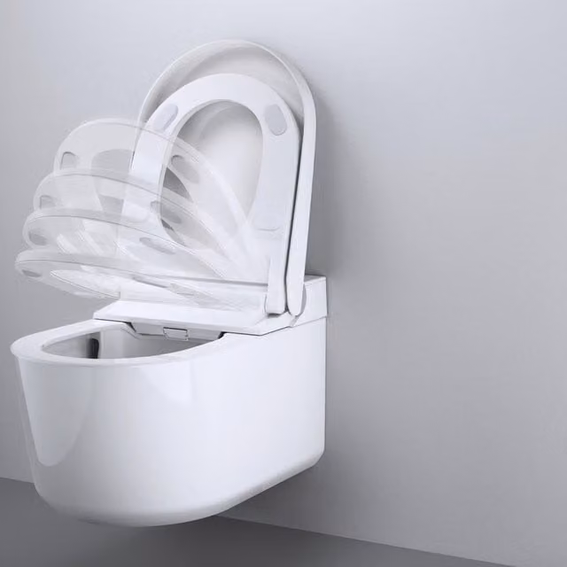 Vaso WC sospeso GROHE Sensia Shower Toilet con sedile incluso, bianco, P 61 cm x L 38.7 cm x H 40.3 cm
