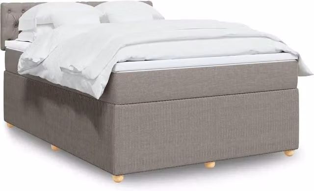 Letto Ibrido con Materasso vidaXL in Tessuto con Illuminazione Sotto il Letto e Porta USB L/P: 140 x 200 cm