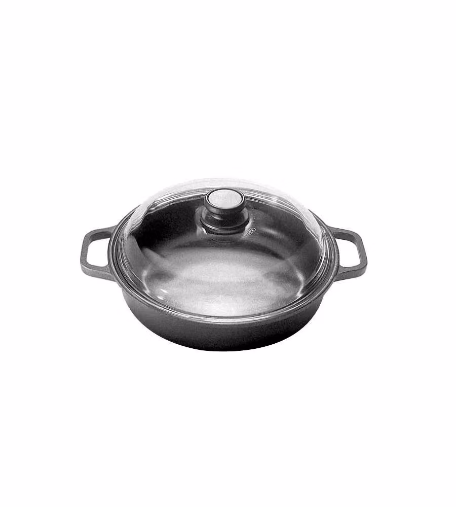 Tegame 2 Manici C/Coperch. Cm 20 Extrablack Risoli