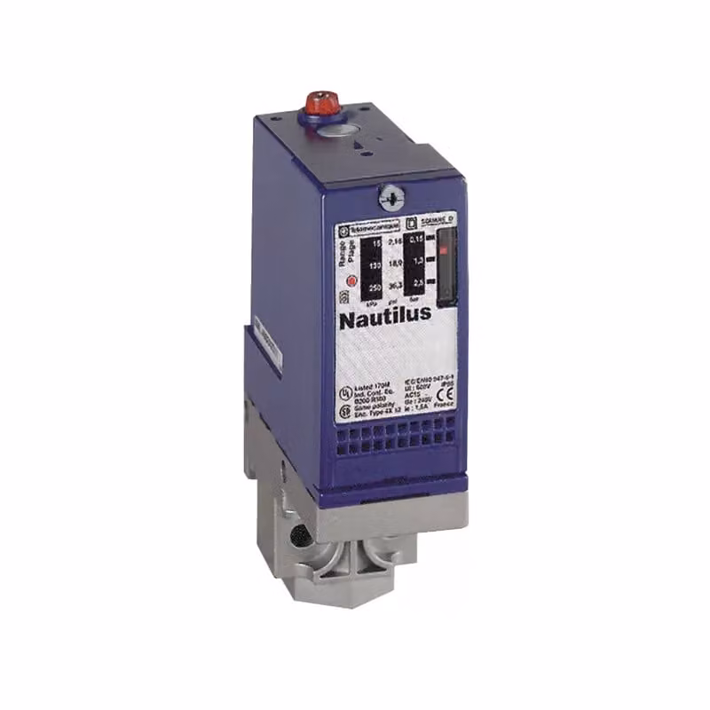 Pressostato Yageo XMLA 300 bar, isto fisso, 1 polo di commutazione, 1NC/1S, Pg13 XMLA300D2S11