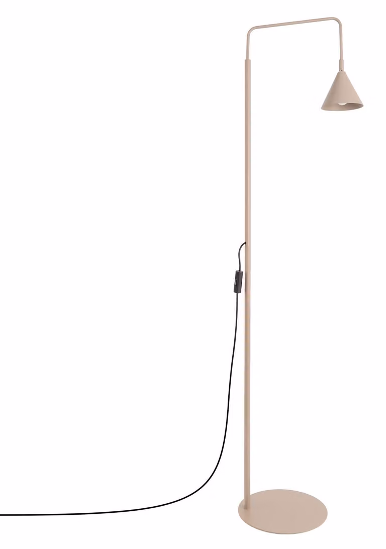 Lampada da terra NOX taupe 1xE14 10W acciaio 165x30x30cm Sollux Lighting