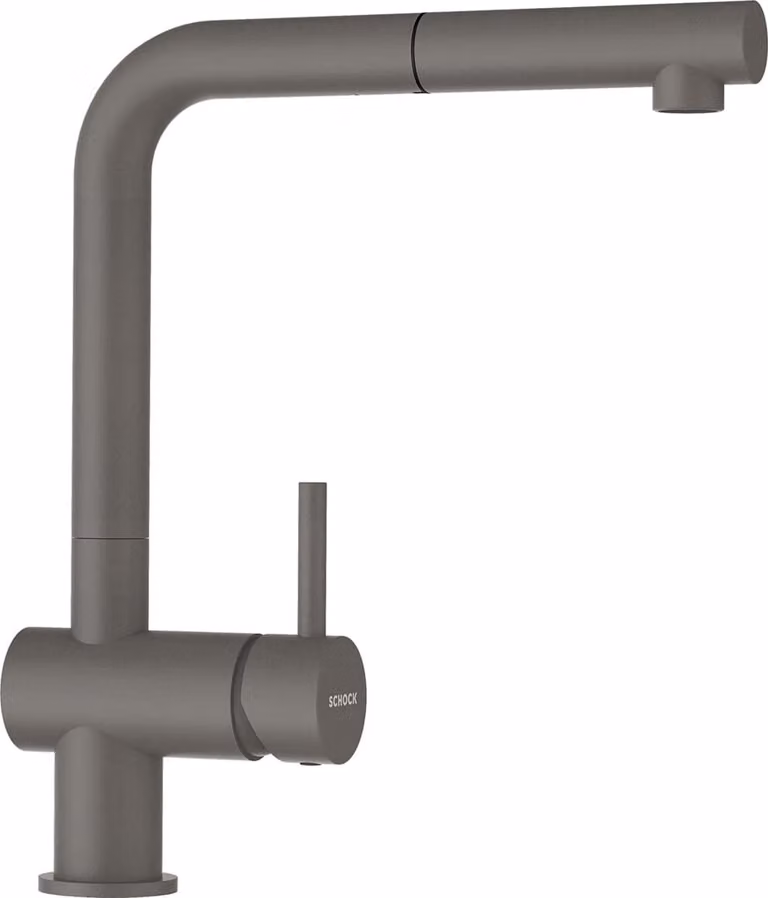 Miscelatore per lavello con doccia Schock EPOS silverstone 540127SIL
