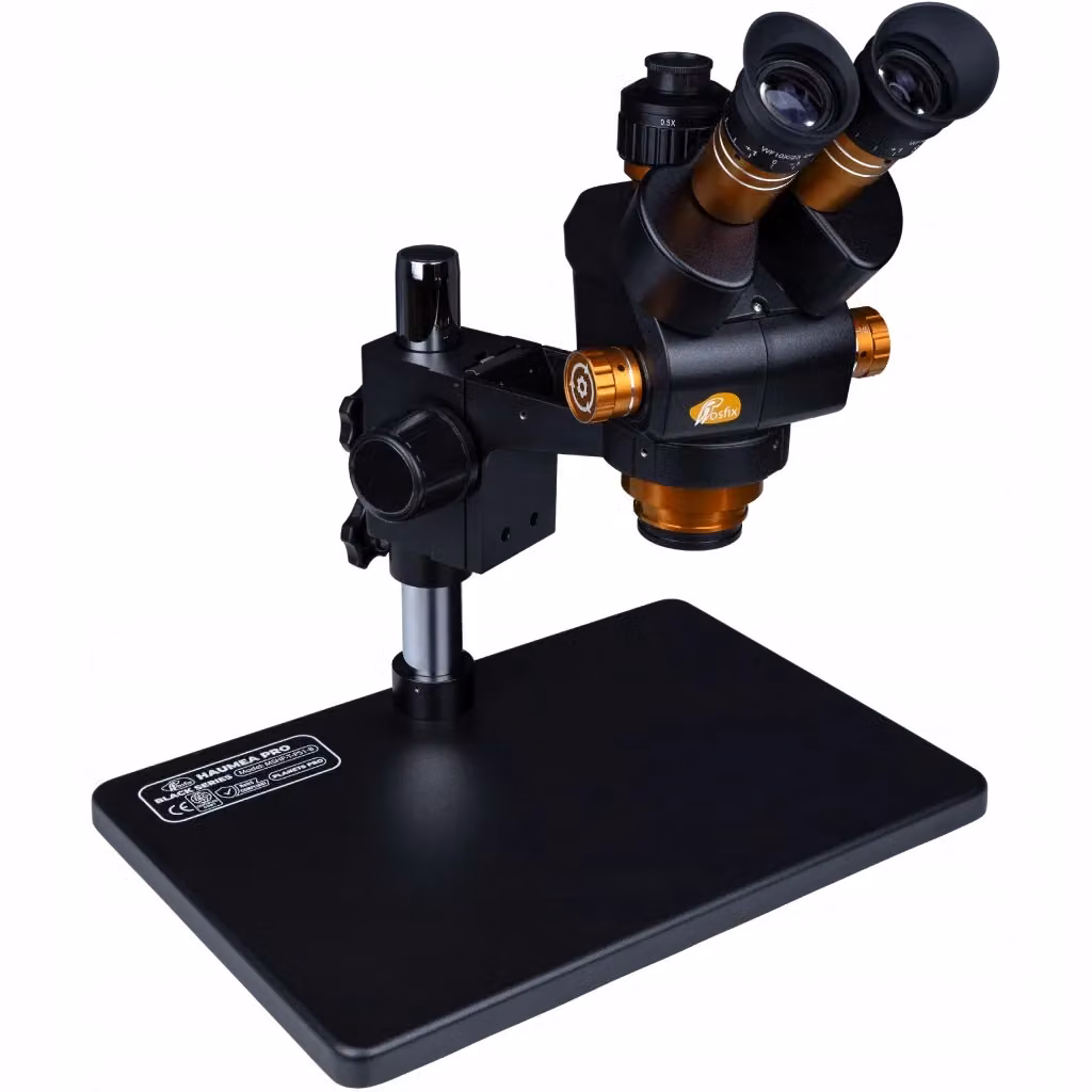Set Microscopio Professionale Haumea PRO Black Series con Camera 4K USB-C e HDMI, Illuminatore LED 144x e Zoom 6, Colore Nero – 2