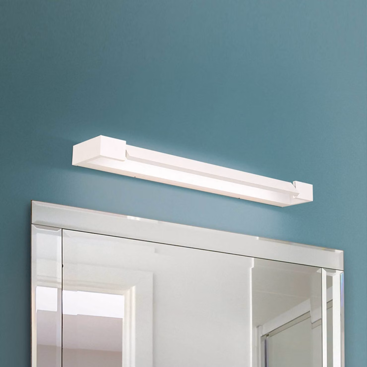 ORION Applique da parete Marilyn, Bianco / Opale, Bagno, Alluminio, Moderno, Applique