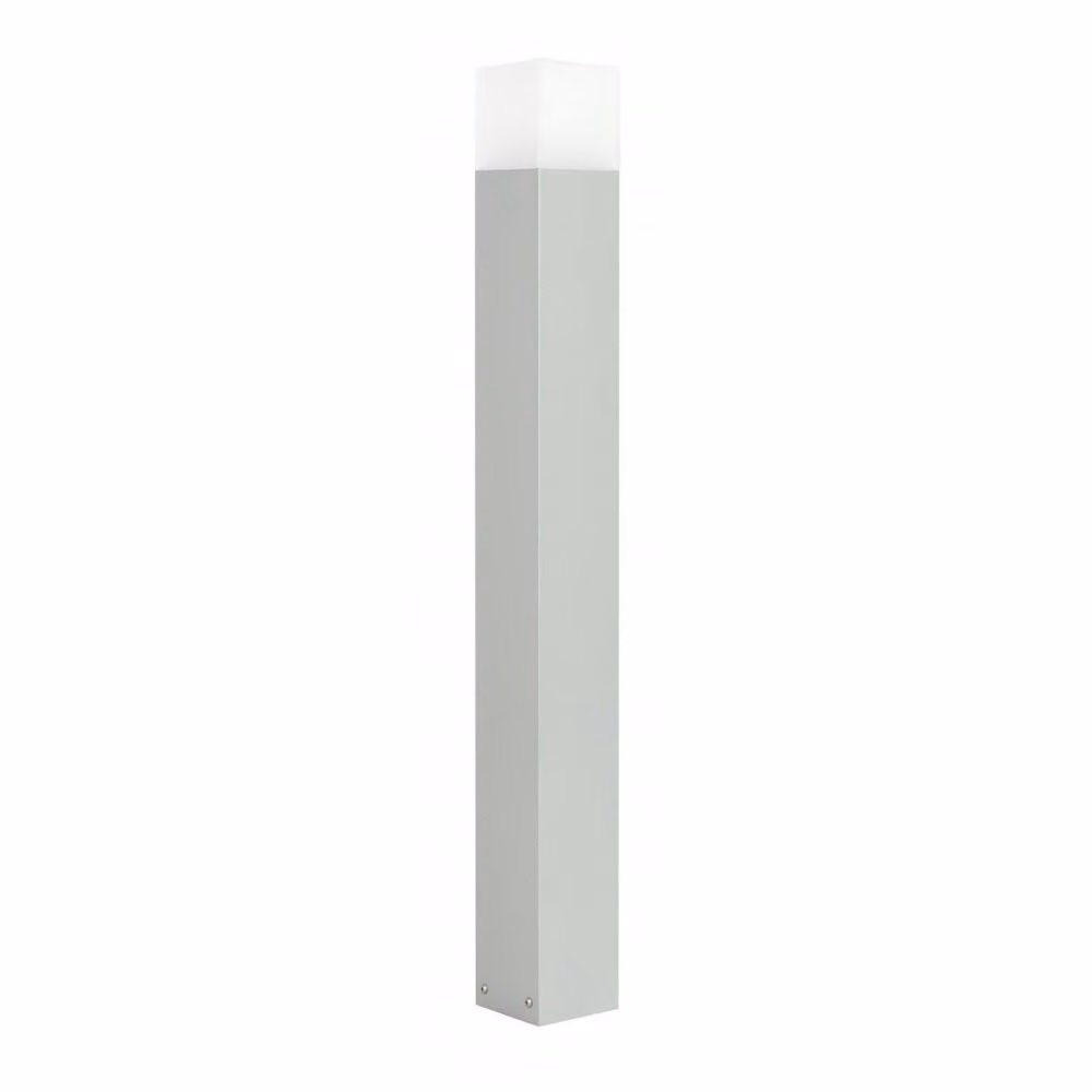 Palo luminoso 100 cm 1xE27 argento IP44 SU-MA Cube CB-MAX 1000 AL