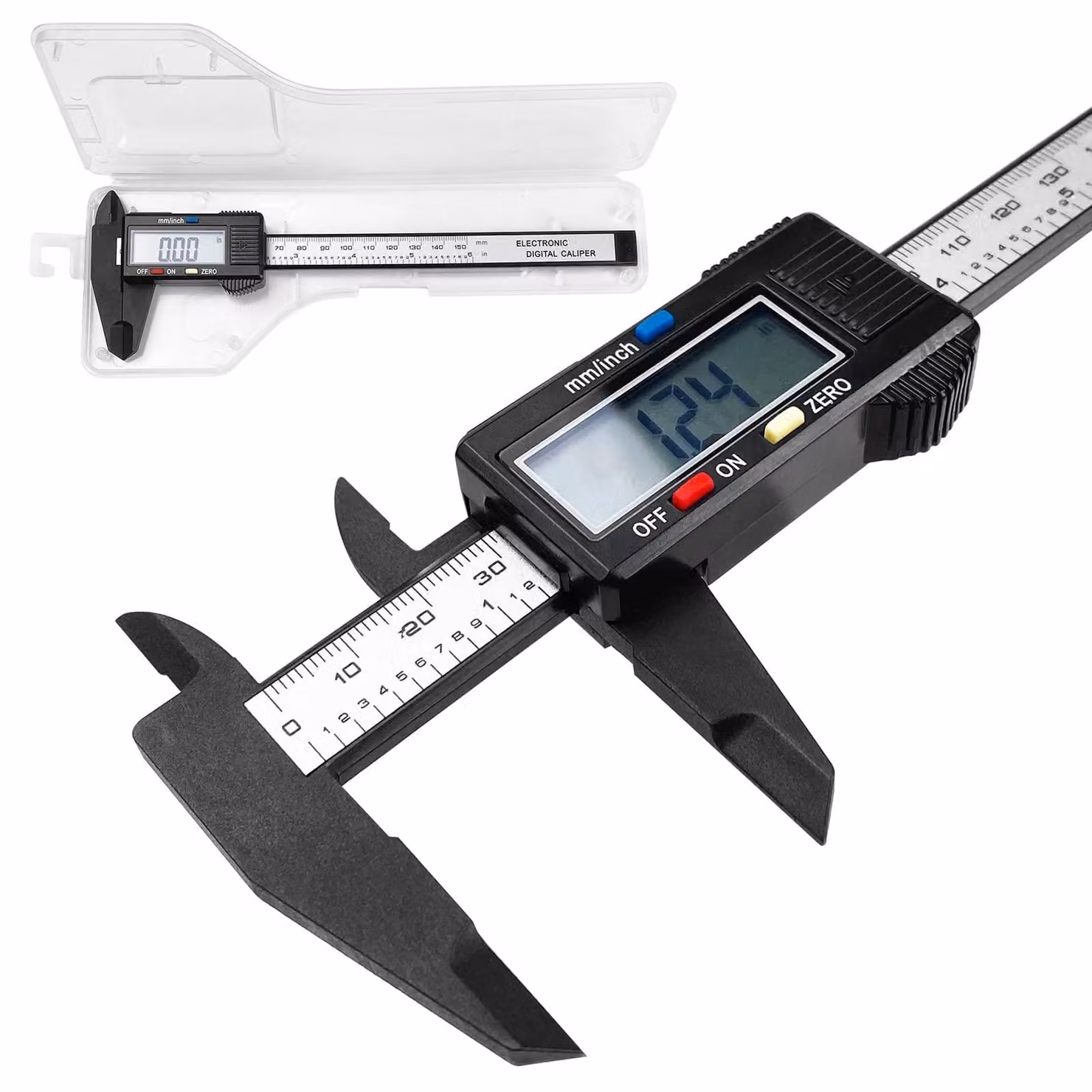 Calibro digitale da 150 mm con display LCD per misurazioni precise