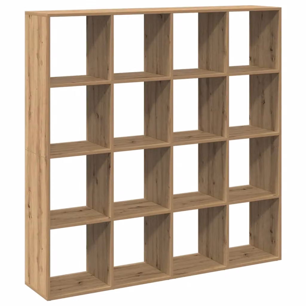Libreria vidaXL in Legno Multistrato e MDF Rovere Marrone, L 137,5 cm x P 29 cm x H 137,5 cm – 2