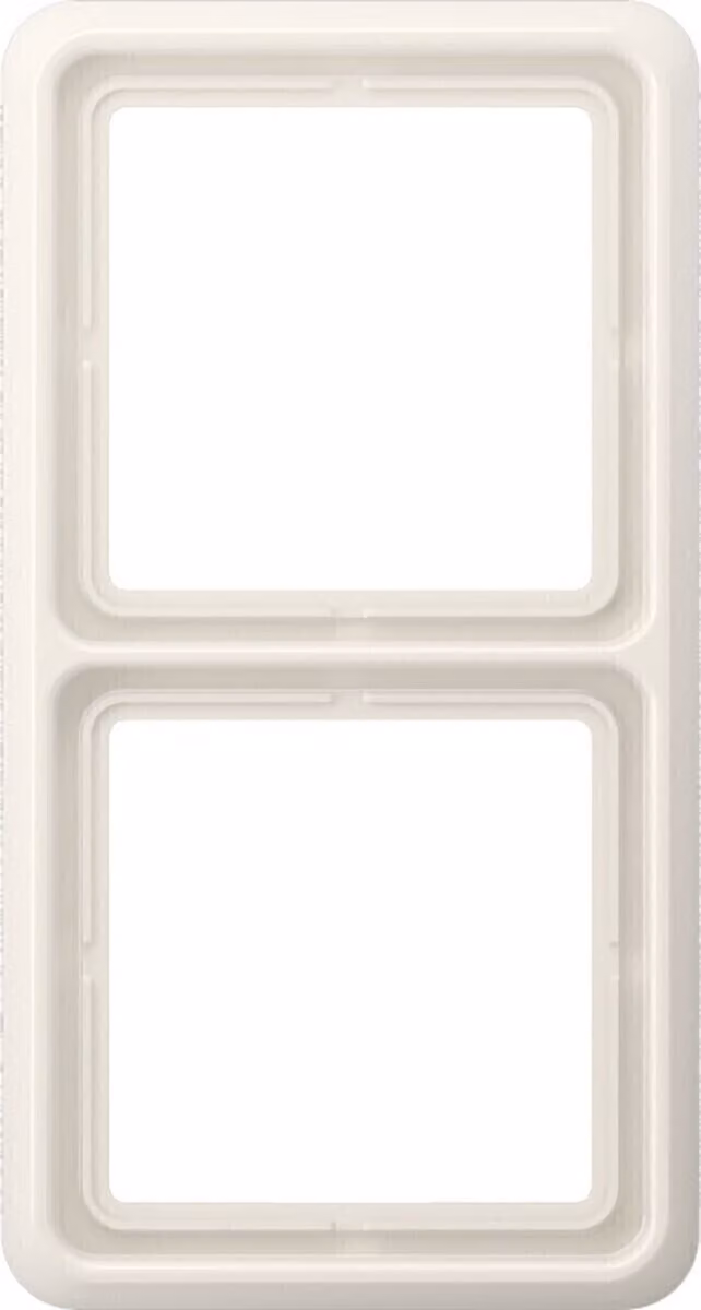 Cornice Jung a 2 ingressi orizzontale/verticale CD 582 WU W