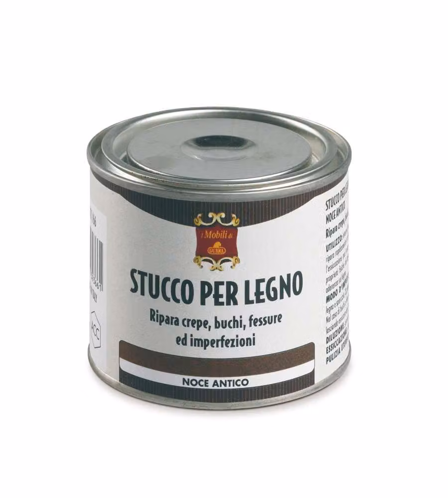 Gubra Stucco per Legno Noce Chiaro 200 g - Riparazione Facile e Veloce