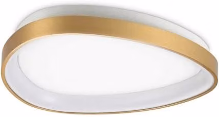 Lampada Da Soffitto Gemini Pl D042 On-Off Ottone Ideal-Lux