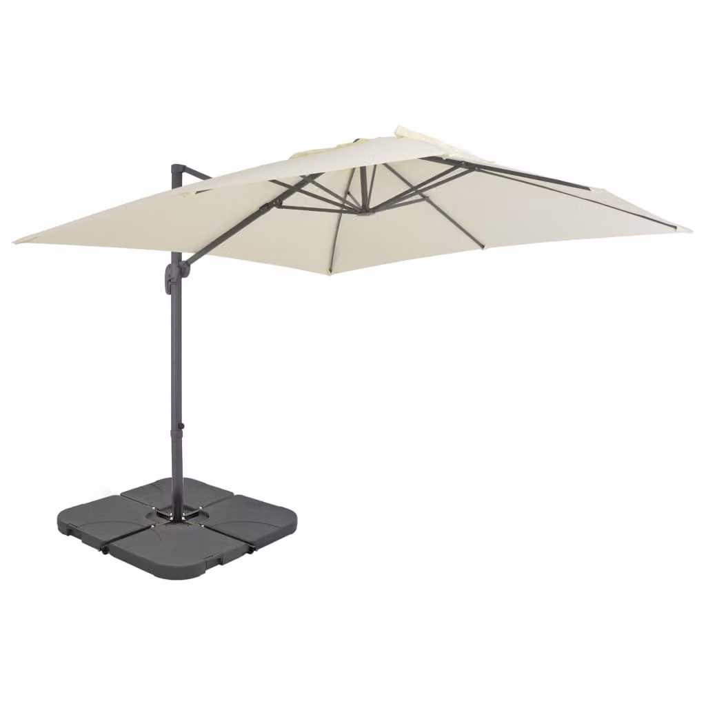 The Living Store Ombrellone con portaombrelli Sand