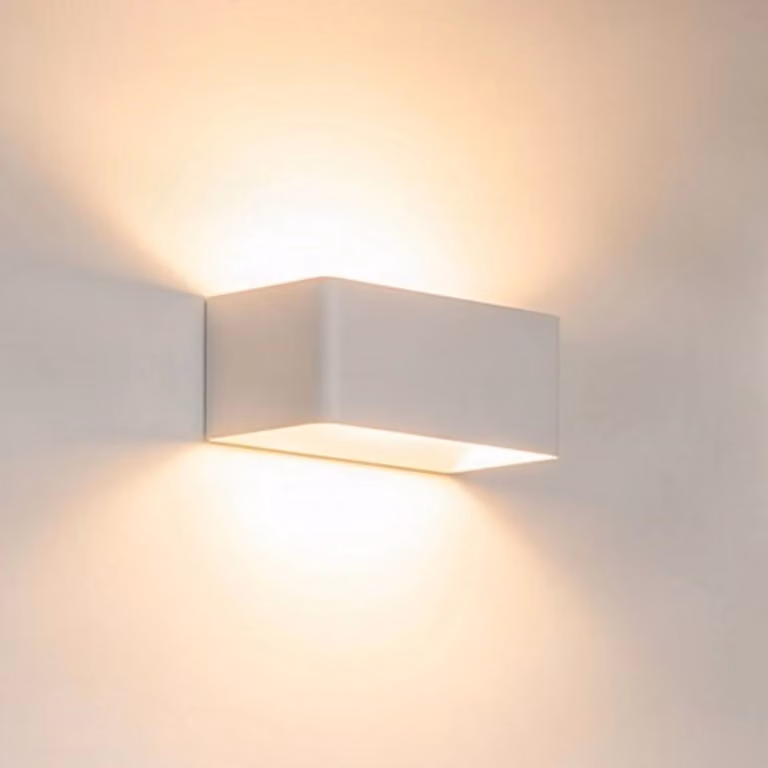 Applique da parete a LED Karam Arcchio, Bianco / Opale, Soggiorno / Sala da pranzo, Alluminio, Moderno, Applique a LED