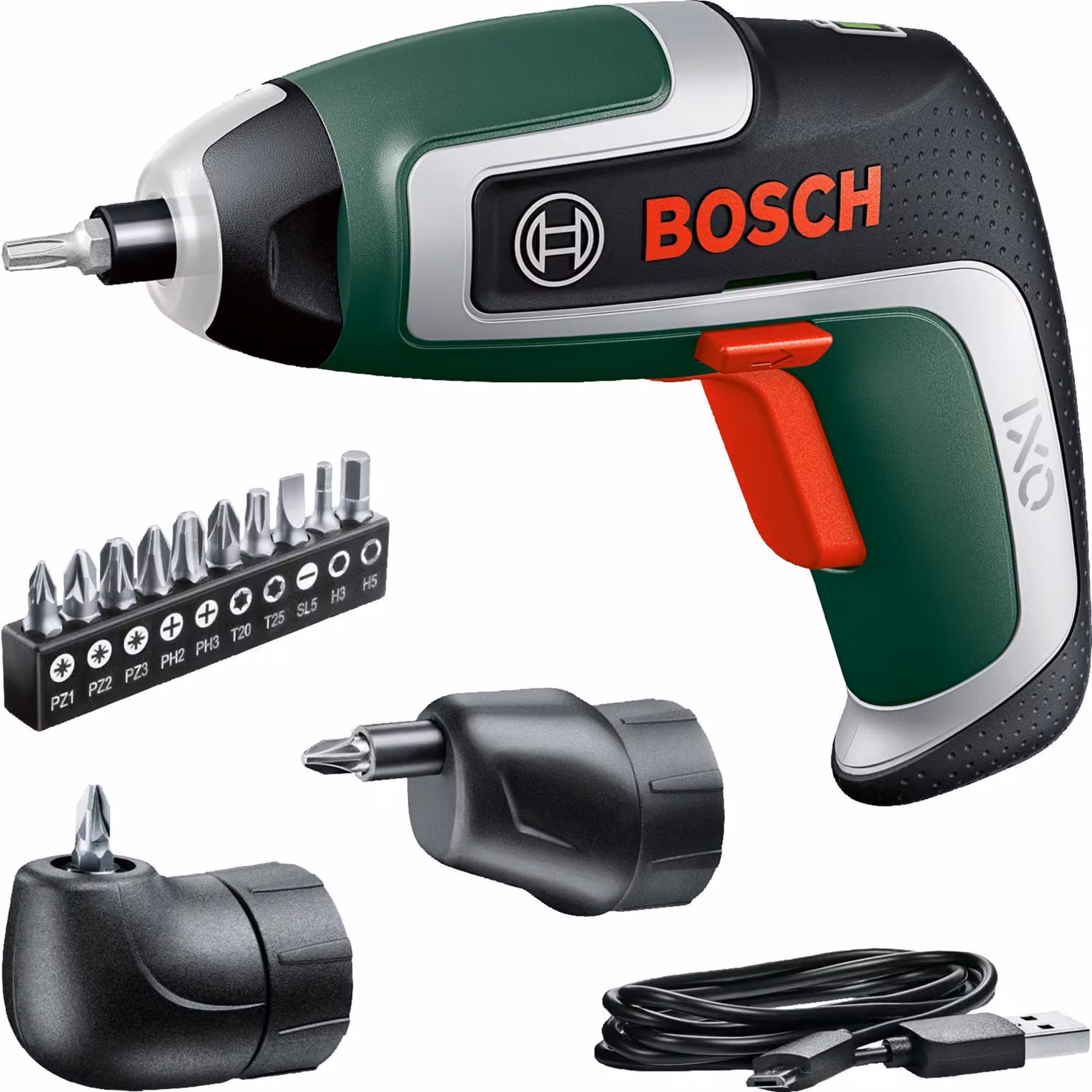 BOSCH Home & Garden 06039E0001 BOSCH Home & Garden IXO 7 Set Akku-Schrauber-Set 3,6 V, mit 1 Akku