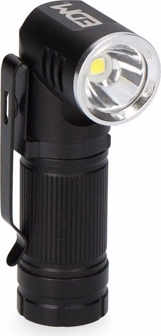 Edm ricaricabile pieghevole mini torcia a led con 450 lumen nero nero taglia unica